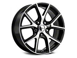 Voxx Lumi Gloss Black Machined Wheel; 18x8; 20mm Offset (08-23 RWD Challenger w/o Brembo, Excluding Widebody)