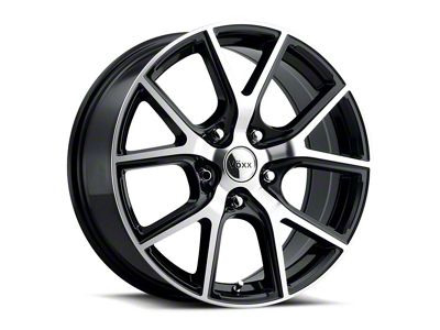 Voxx Lumi Gloss Black Machined Wheel; Rear Only; 20x10; 25mm Offset (08-23 RWD Challenger, Excluding SRT Demon)