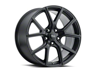 Voxx Lumi Matte Black Wheel; 20x10; Rear Only (08-23 RWD Challenger, Excluding SRT Demon)