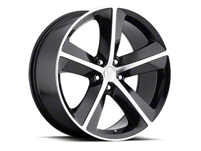 OE Style Gloss Black Machined Wheel; 20x9; 20mm Offset (08-23 RWD Challenger, Excluding Widebody)