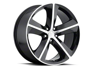 Voxx Replica OE Style Gloss Black Machined Wheel; 20x9 (08-23 RWD Challenger, Excluding Widebody)