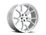 50th Anniversary Style Matte Silver Wheel; 20x10.5; 9mm Offset (20-23 Charger Widebody)