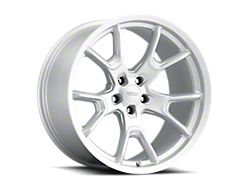 50th Anniversary Style Matte Silver Wheel; 20x10.5; 9mm Offset (20-23 Charger Widebody)