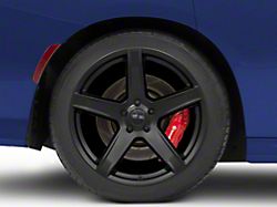 Hellcat 2 Style Matte Black Wheel; Rear Only; 20x10.5; 25mm Offset (11-23 RWD Charger, Excluding Widebody)
