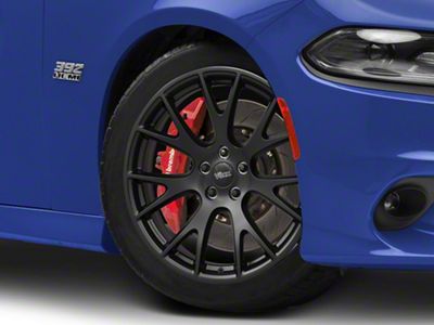 Hellcat Style Matte Black Wheel; 20x11; 3mm Offset (20-23 Charger Widebody)