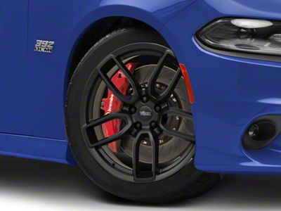 Hellcat Widebody Redeye Style Matte Black Wheel; 20x9; 20mm Offset (11-23 RWD Charger, Excluding Widebody)