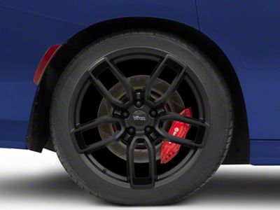 Hellcat Widebody Redeye Style Matte Black Wheel; Rear Only; 20x10.5; 25mm Offset (11-23 RWD Charger)