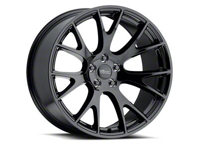 Voxx Malta Gloss Black Wheel; 22x9 (11-23 RWD Charger, Excluding Widebody)
