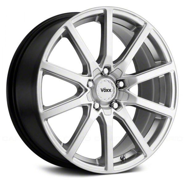 ①1本目ESTATUS style-D2 18インチ 8J+38 114.3 Voxx Mach-E Este Bright Silver Wheel; 18x8; 45mm Offset EST