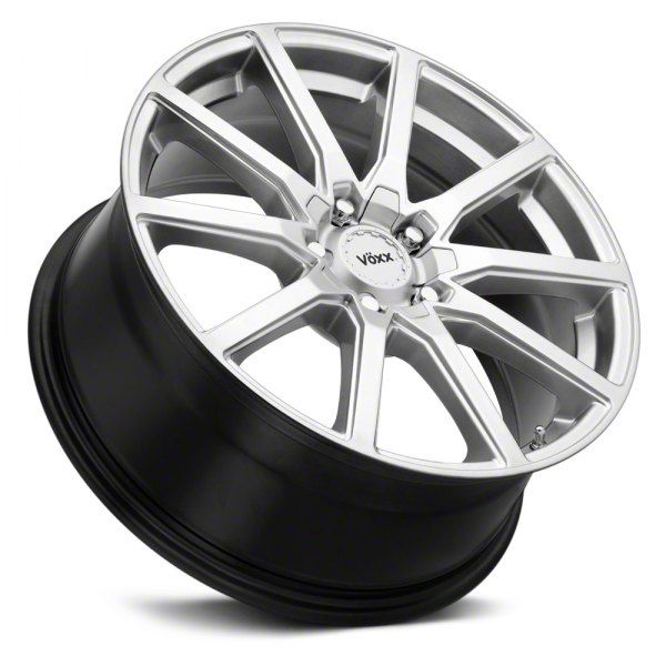 Voxx Mach-E Este Bright Silver Wheel; 18x8; 45mm Offset EST