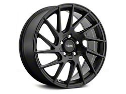 Voxx Falco Matte Black Wheel; 18x8; 45mm Offset (21-26 Mustang Mach-E)