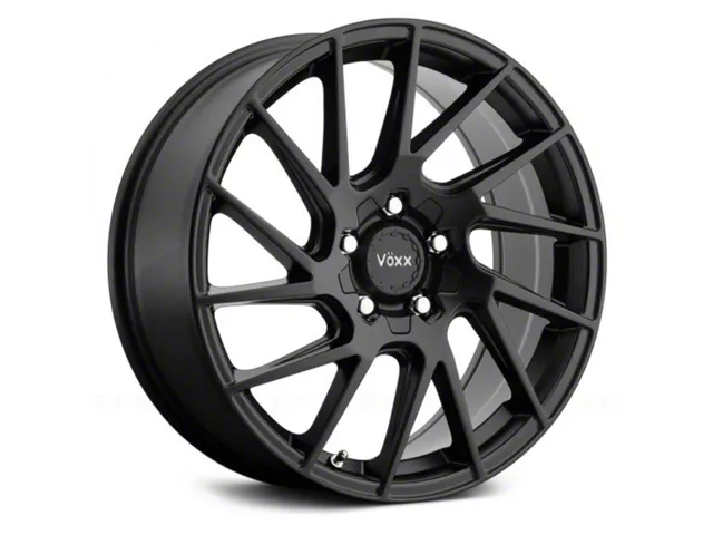 Voxx Falco Matte Black Wheel; 18x8 (21-24 Mustang Mach-E)