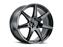 GT500 Style Gloss Black Wheel; Rear Only; 20x10.5; 45mm Offset (15-23 Mustang GT, EcoBoost, V6)