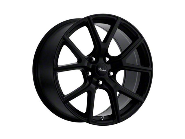 Voxx Lumi Matte Black Wheel; Rear Only; 20x10 (15-23 Mustang GT, EcoBoost, V6)