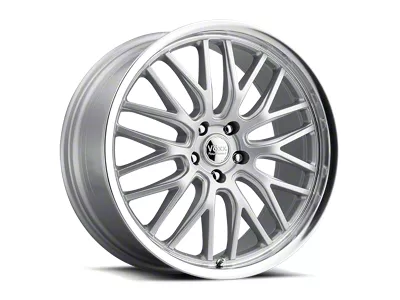 Voxx Masi Silver Mirror Machined Wheel; 19x9.5; 42mm Offset (15-23 Mustang GT, EcoBoost, V6)