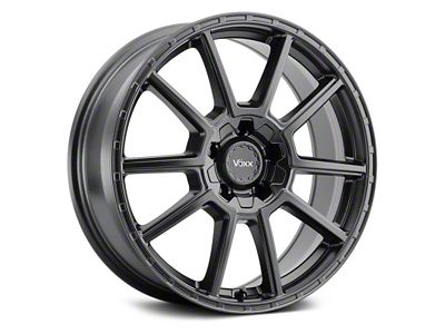 Voxx Monte Matte Black Wheel; 18x8 (15-23 Mustang EcoBoost w/o Performance Pack, V6)