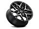 Voxx Paso Gloss Black Machined Wheel; 18x8 (15-23 Mustang EcoBoost w/o Performance Pack, V6)