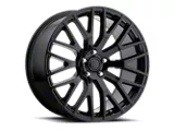 Performance Pack Style Gloss Black Wheel; 19x9.5; 53mm Offset (15-23 Mustang GT, EcoBoost, V6)