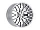 Voxx Replica Performance Pack Style Silver Mach Face Wheel; 19x9 (15-23 Mustang GT, EcoBoost, V6)