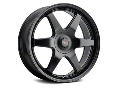 Voxx Riva Matte Black Wheel; 18x8 (15-23 Mustang EcoBoost w/o Performance Pack, V6)
