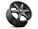 Voxx Riva Matte Black Wheel; 18x8 (15-23 Mustang EcoBoost w/o Performance Pack, V6)