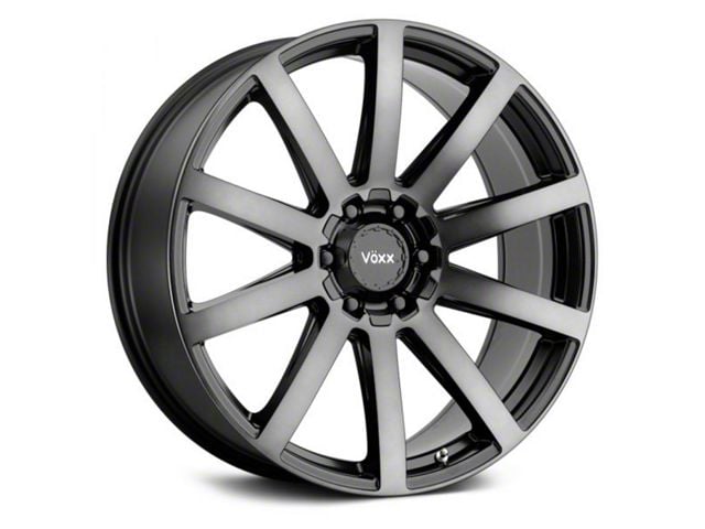 Voxx Vento Gloss Black Dark Tint Wheel; 18x8 (15-23 Mustang EcoBoost w/o Performance Pack, V6)