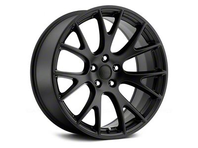 Voxx Replica Hellcat Matte Black Wheel; 22x9 (06-10 RWD Charger)