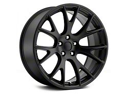 Hellcat Matte Black Wheel; 22x9; 20mm Offset (08-23 RWD Challenger, Excluding Widebody)