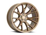 Hellcat Style Matte Bronze Wheel; 20x11; 3mm Offset (18-23 Challenger Widebody)