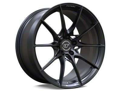 VR Forged D03 Matte Black Wheel; Rear Only; 20x11 (2024 Mustang)