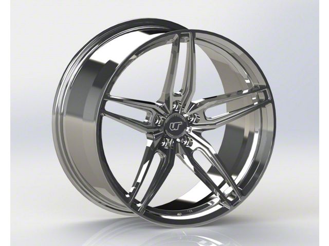 VR Forged D10 Hyper Black Wheel; Rear Only; 20x11 (08-23 RWD Challenger, Excluding Widebody)