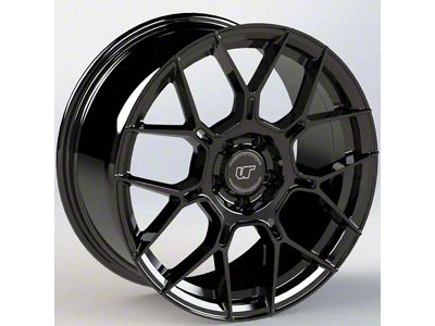 VR Forged D09 Gloss Black Wheel; Rear Only; 20x12.5; 55mm Offset (06-13 Corvette C6 Z06)