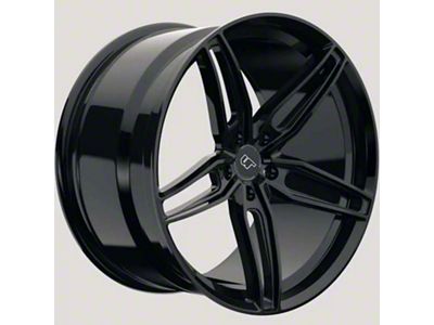 VR Forged D10 Gloss Black Wheel; Front Only; 19x10; 37mm Offset (15-19 Corvette C7 Z06)