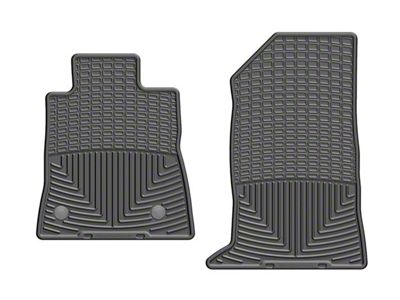 Weathertech All-Weather Front Rubber Floor Mats; Black (16-24 Camaro)