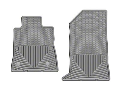 Weathertech All-Weather Front Rubber Floor Mats; Gray (16-24 Camaro)