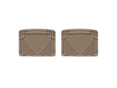 Weathertech All-Weather Rear Rubber Floor Mats; Tan (93-02 Camaro)