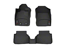 Weathertech DigitalFit Front and Rear Floor Liners; Black (10-15 Camaro)