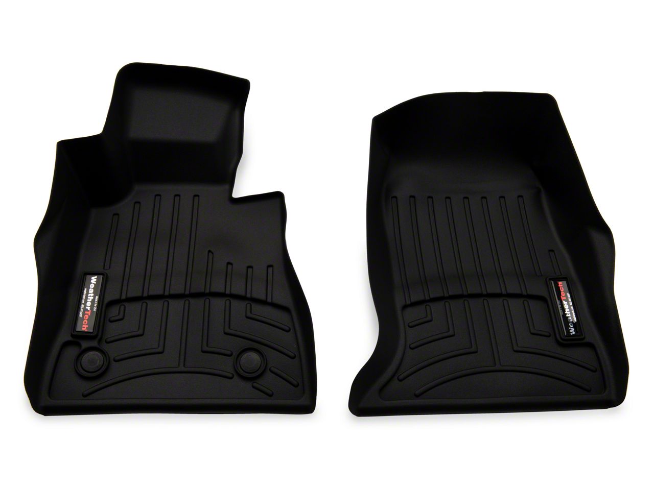 WeatherTech FloorLiner Custom Front Floor Mats - Black 448631V - Made In USA