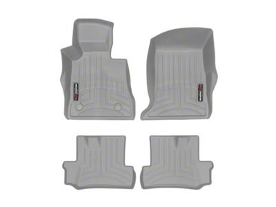 Weathertech DigitalFit Front and Rear Floor Liners; Gray (16-24 Camaro)