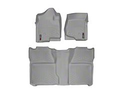 Weathertech DigitalFit Front and Rear Floor Liners; Grey (10-15 Camaro)