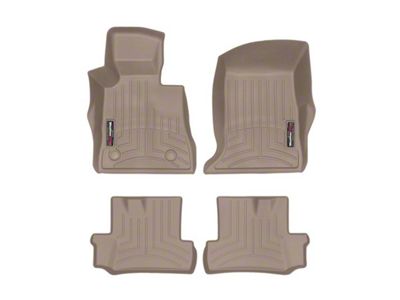 Weathertech DigitalFit Front and Rear Floor Liners; Tan (16-24 Camaro)