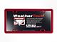 Weathertech ClearCover License Plate Frame; Red (Universal; Some Adaptation May Be Required)