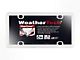 Weathertech ClearCover License Plate Frame; White (Universal; Some Adaptation May Be Required)