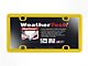 Weathertech ClearCover License Plate Frame; Yellow (Universal; Some Adaptation May Be Required)