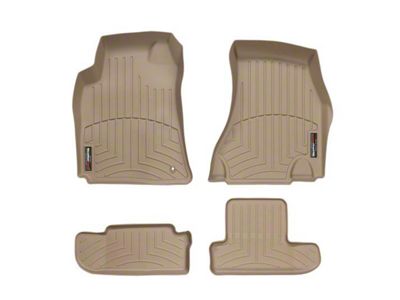 Weathertech DigitalFit Front and Rear Floor Liners; Tan (08-10 Challenger)