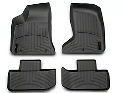 Weathertech DigitalFit Front and Rear Floor Liners; Black (17-23 AWD Challenger)