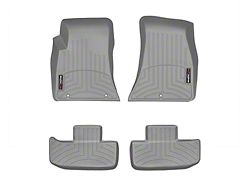 Weathertech DigitalFit Front and Rear Floor Liners; Gray (15-23 RWD Challenger)
