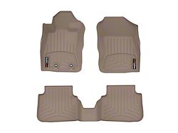 Weathertech DigitalFit Front and Rear Floor Liners; Tan (15-23 RWD Challenger)