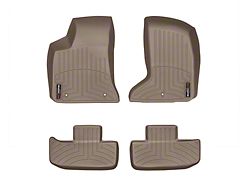Weathertech DigitalFit Front and Rear Floor Liners; Tan (17-23 AWD Challenger)