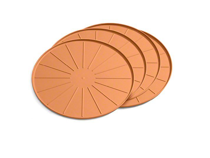 Weathertech Charger 12Inch Round Coaster Set; Terracotta 8A12CSTTC